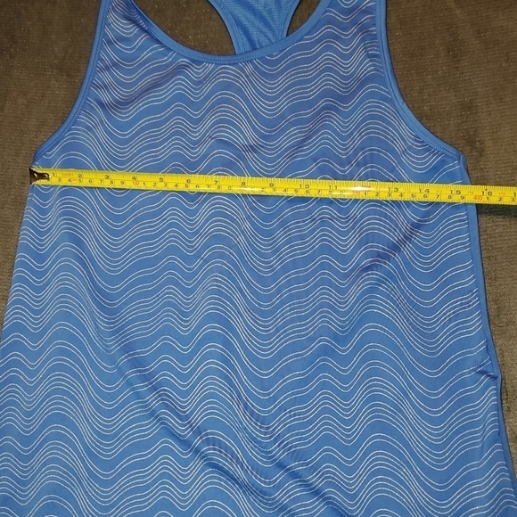 UA Blue & Silver Racerback Tank Top M - Picture 4 of 5